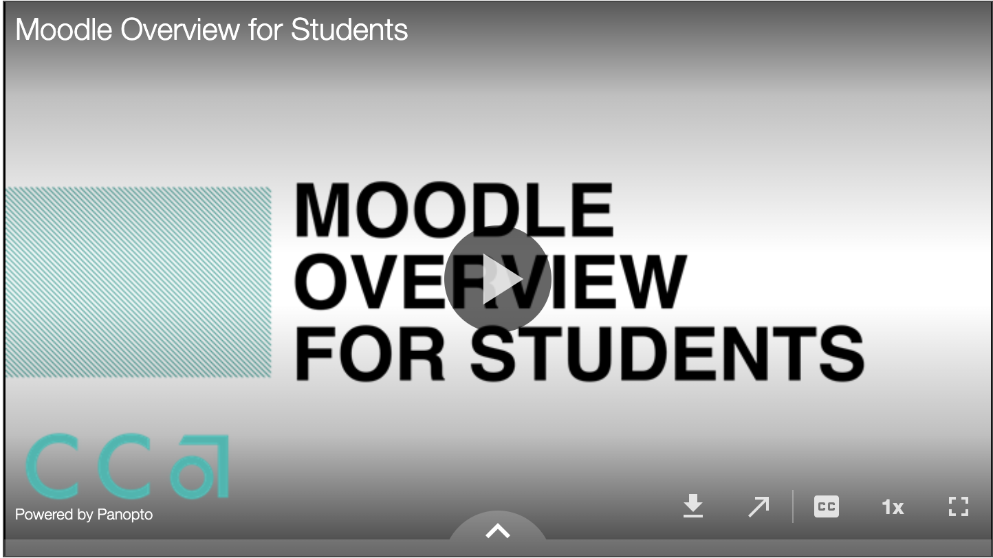 thumbnail for the Panopto video titled Moodle Overview for Students